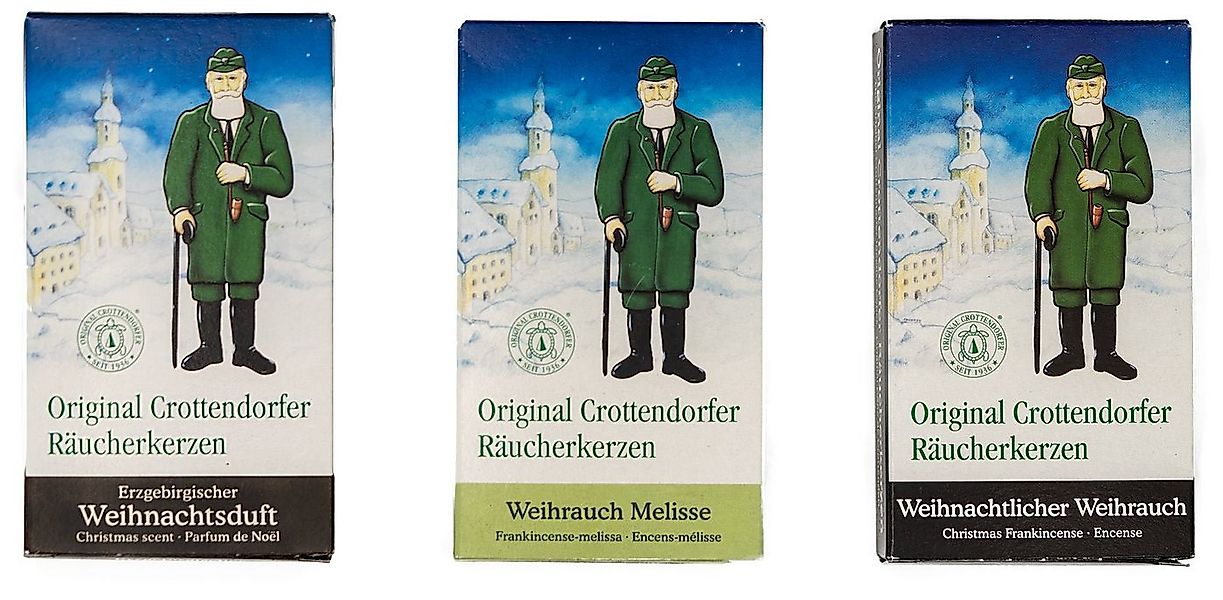Crottendorfer Duftkerze 3er Set: Weihrauchmix - 72 Stück, Räucherkerzen 72 günstig online kaufen