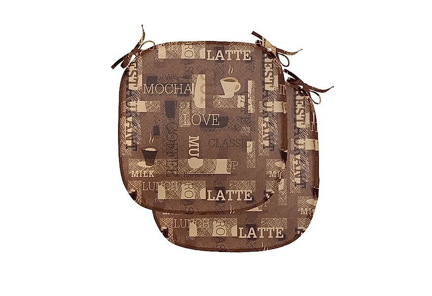 Abakuhaus Stuhlkissen Dekoratives wasserfestes Kissen mit Riemen für Küchen günstig online kaufen