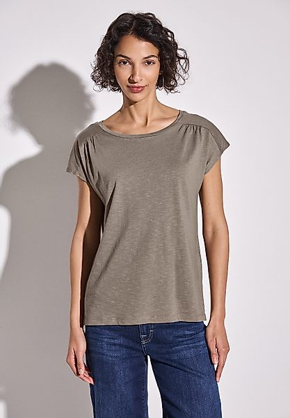 STREET ONE T-Shirt mit Seitlichen Einschlitzen günstig online kaufen