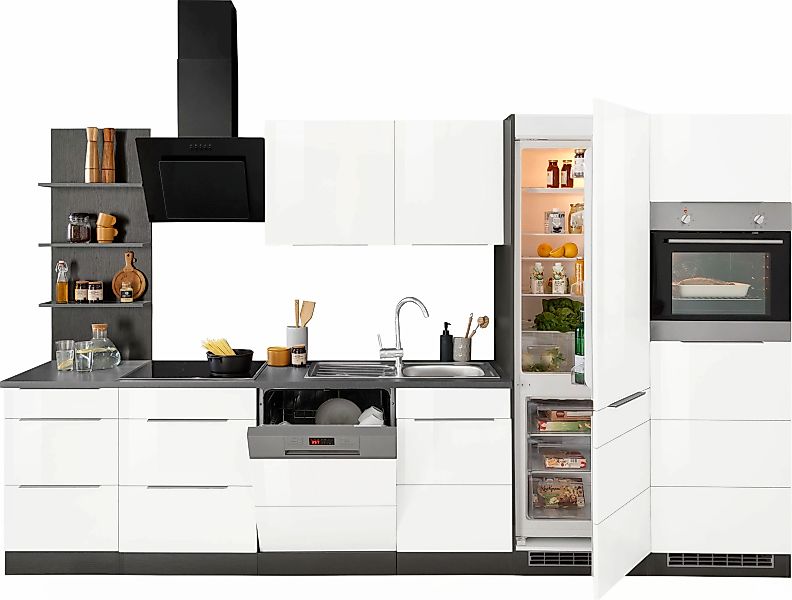 KOCHSTATION Küchenzeile »KS-Brindisi Breite 340 cm«, wahlweise mit E-Geräte günstig online kaufen