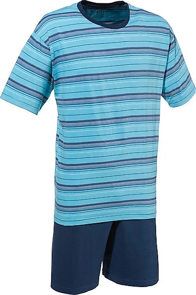 REDBEST Pyjama Herren-Shorty Single-Jersey Streifen günstig online kaufen
