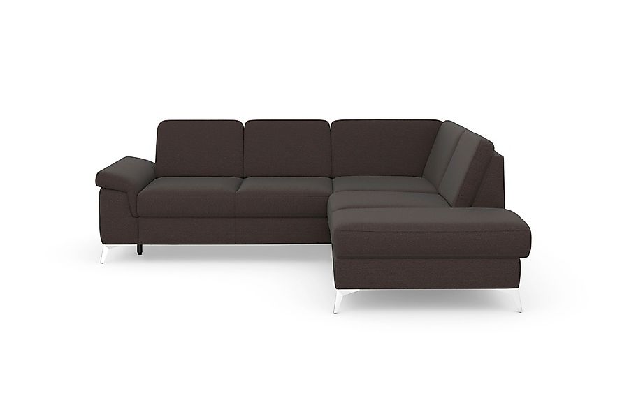 sit&more Ecksofa »Padua L-Form«, inklusive Sitztiefenverstellung, Armteilfu günstig online kaufen