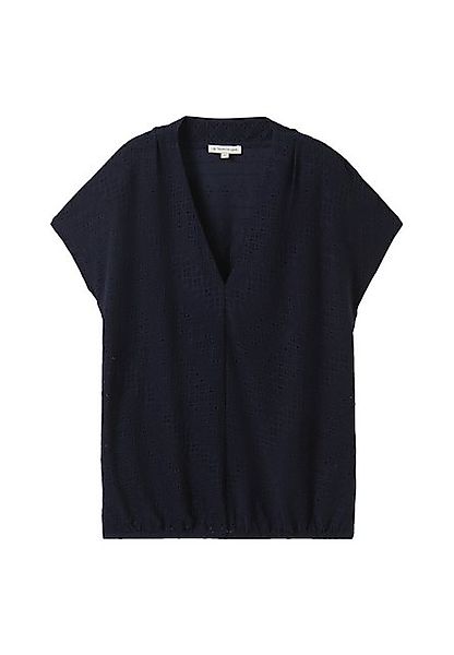 TOM TAILOR T-Shirt mit Jacquard-Muster günstig online kaufen
