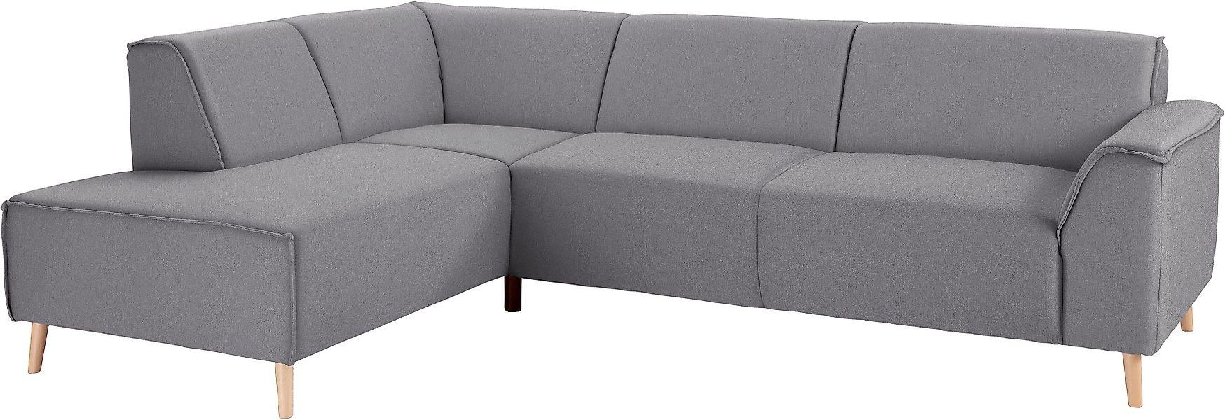 andas Ecksofa »Janek Scandic Design, elegant und zeitlos, L-Form« mit Feder günstig online kaufen