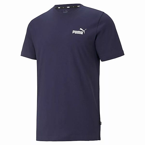 PUMA Herren T-Shirt - ESS Small Logo Tee, Rundhals, Kurzarm, uni Dunkelblau günstig online kaufen