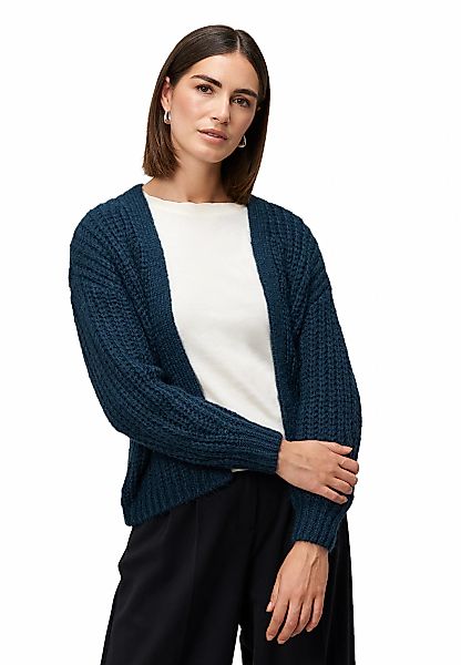 Zero Strickjacke "Damen Grobstrickjacke offener Style" 1 Stk. tlg. Plain/oh günstig online kaufen