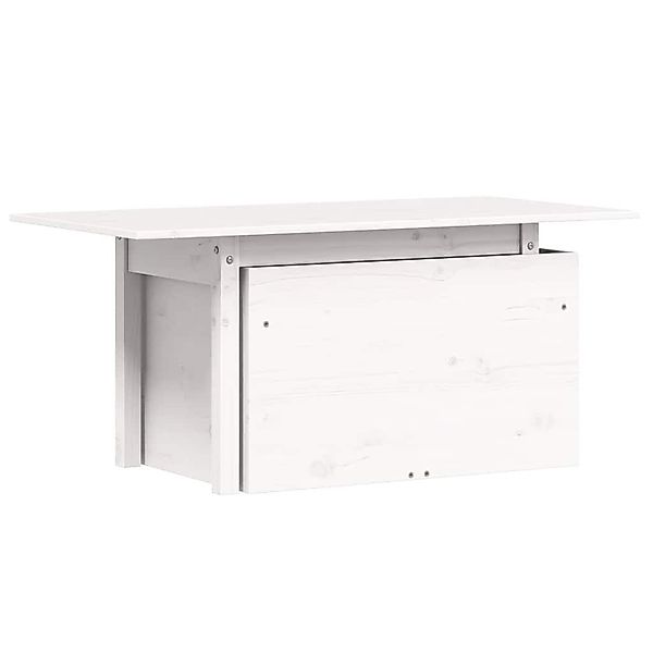 vidaXL Sofaelement Gartentisch Weiß 100x50x75 cm günstig online kaufen