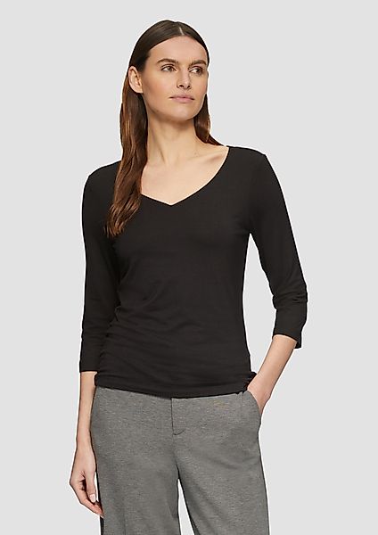 s.Oliver 3/4-Arm-Shirt T-Shirt aus Lyocell im günstig online kaufen