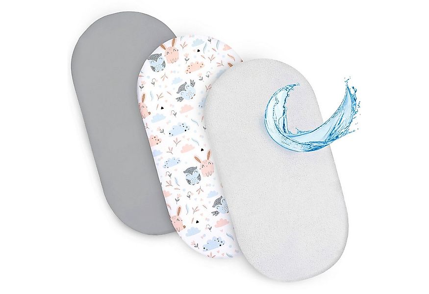 Totsy Baby Spannbettlaken Spannbettlaken Kinderwagen Stubenwagen Set - 2 x günstig online kaufen