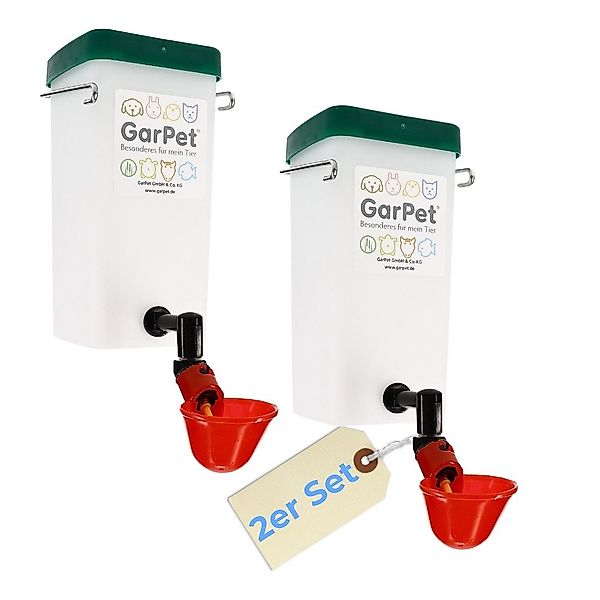 GarPet Wasserspender 2x Beckentränke 1000ml Küken günstig online kaufen