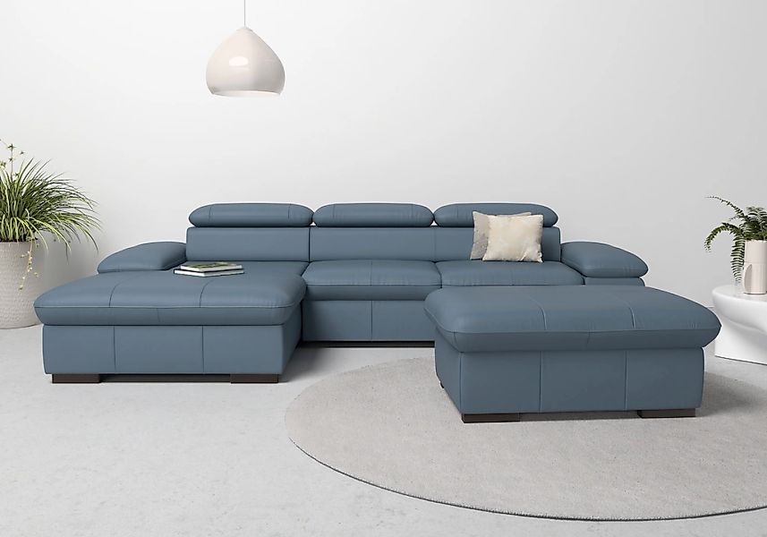 Home affaire Ecksofa "Alberto L-Form", mit Kopfteilverstellung, wahlweise m günstig online kaufen