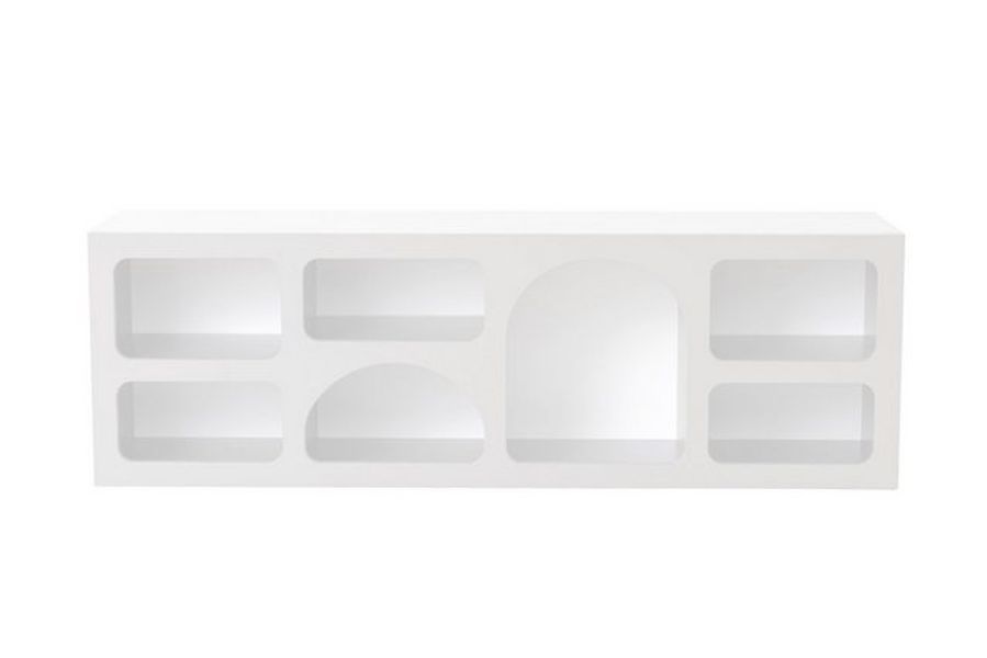 Homtex Beistellschrank Weiße Design-Konsole – 160x38x51 cm – Hochwertige Ve günstig online kaufen