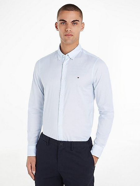 Tommy Hilfiger Businesshemd FLEX MICRO FOULARD Slim Fit SHIRT Mit Minimal-P günstig online kaufen