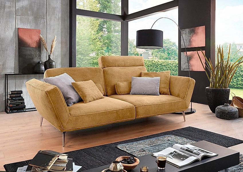 set one by Musterring Big-Sofa "SO 4500", Füße chromfarben, wahlweise mit K günstig online kaufen