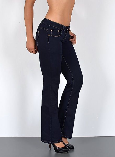 ESRA Bootcut-Jeans Damen Schlagjeans mit weitem günstig online kaufen