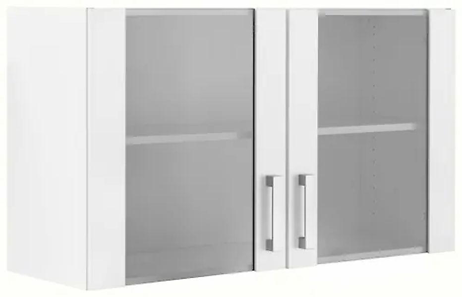 OPTIFIT Hängeschrank "Odense" 100 cm breit, mit 2 Türen mit Grauglaseinsatz günstig online kaufen