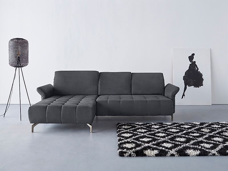 Home affaire Ecksofa "Fresh L-Form" Federkern, wahlweise Kopfteilverstellun günstig online kaufen