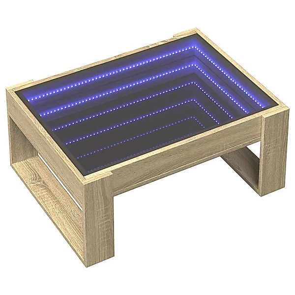 vidaXL Couchtisch mit Infinity-LED Sonoma-Eiche 70x53x30 cm 847632 günstig online kaufen