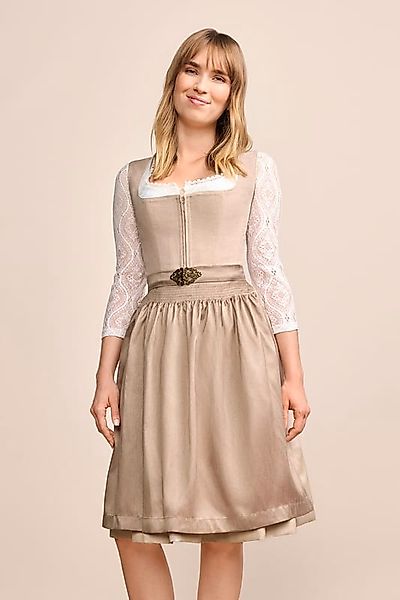 Krüger Madl Dirndl Dirndl Evi 60cm Länge bordeaux günstig online kaufen
