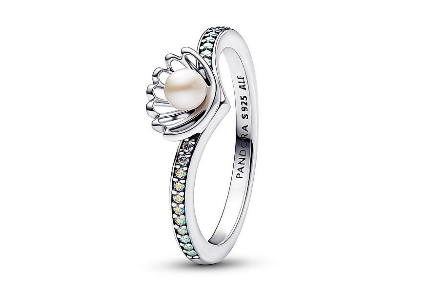 Pandora Silberring Damen-Disney Prinzessin Arielle Muschel Silber günstig online kaufen