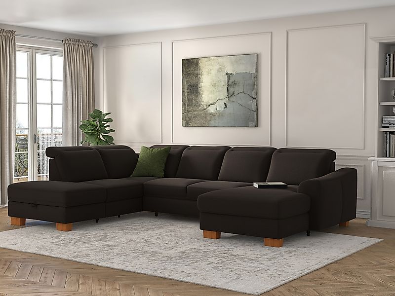 sit&more Wohnlandschaft »Dundee U-Form« mit Federkern und Massivholzfüßen, günstig online kaufen