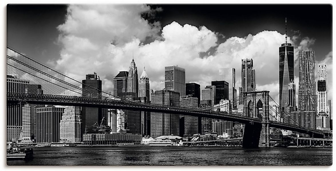 Artland Wandbild "Manhattan Skyline, Brooklyn Bridge", New York, (1 St.), a günstig online kaufen