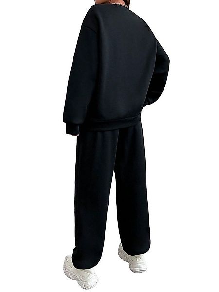 PYLIKE Jogginganzug Wintermode Fleecepullover Damen Oversized Lässiges 2-te günstig online kaufen