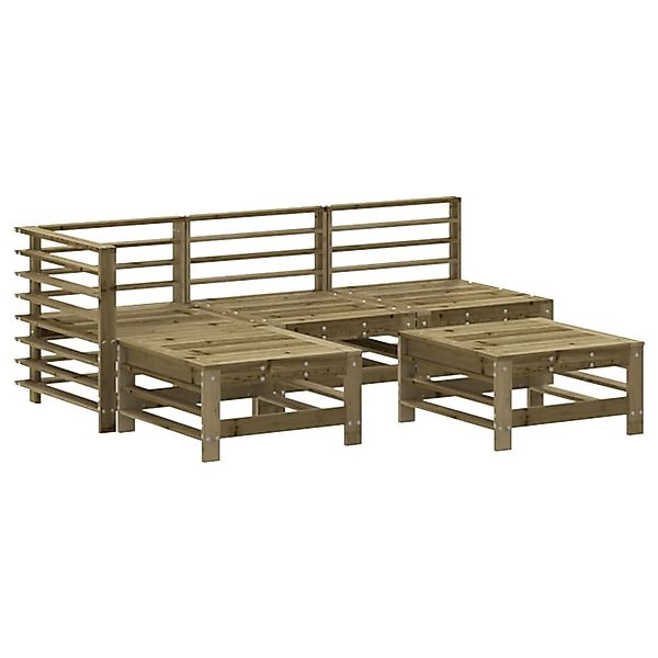vidaXL 5-Tlg Garten-Lounge-Set Kiefernholz Imprägniert 3186563 günstig online kaufen