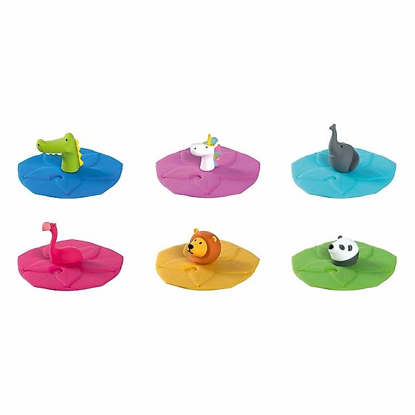 LEONARDO Kinderbecher "Kinderbecher-Deckel Bambini 6er Set bunt" günstig online kaufen