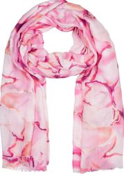 styleBREAKER Modeschal Schal Marmor Muster Metallic günstig online kaufen