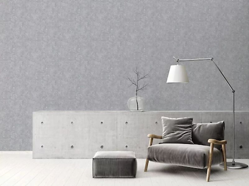 living walls Vliestapete »Stories of Life Geometrische Tapete Grau Silber M günstig online kaufen