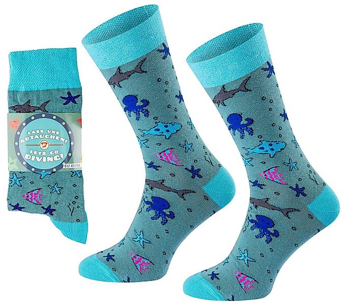 Chili Lifestyle Freizeitsocken TAUCHEN Lustige Socken mit Spruch Banderole günstig online kaufen