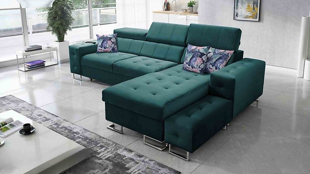 Best for Home Ecksofa HOLLY I mit Schlaffunktion und Bettzeugbehältern, hat günstig online kaufen