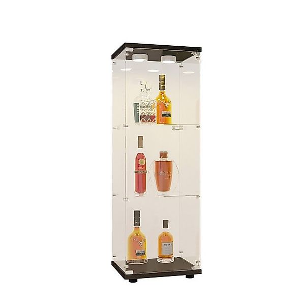 FUROKOY Vitrine Vitrinenschränke 3-Schicht-Glasvitrine mit Beleuchtung (Stü günstig online kaufen