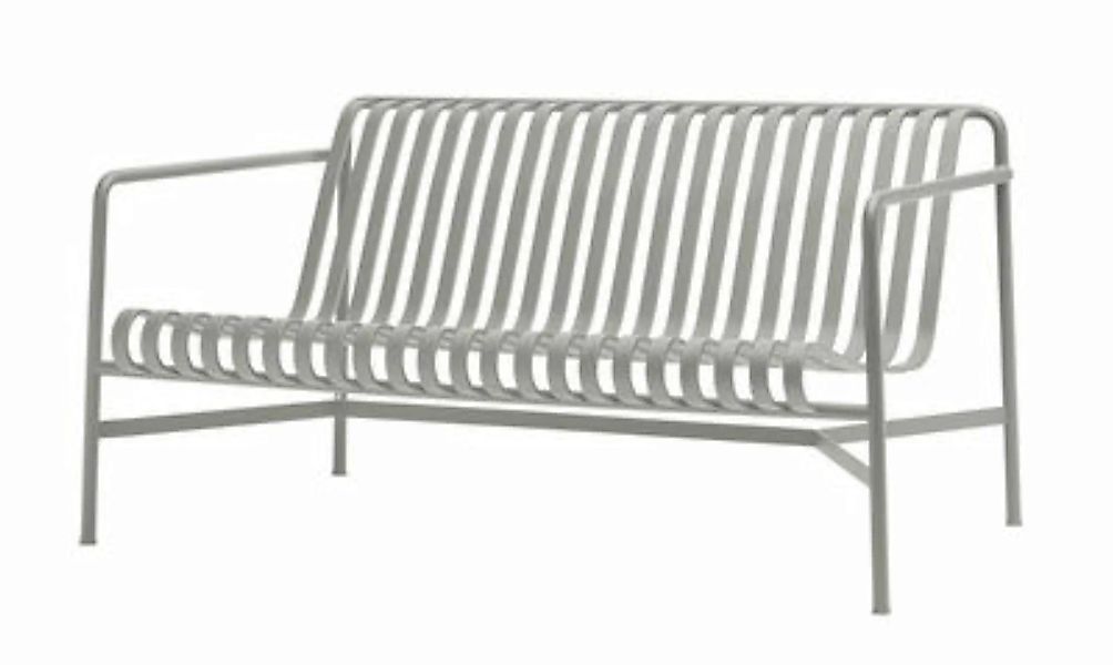 Gartensofa 2-Sitzer Palissade Lounge metall grau / L 139 cm - R & E Bouroul günstig online kaufen