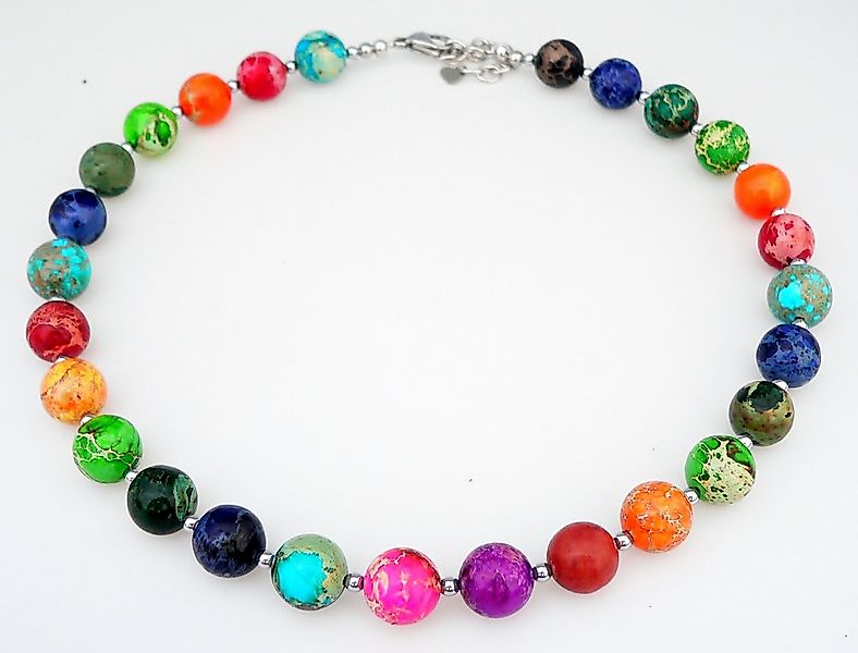 traumschmuck Collier 208o Halskette Schmuck,-Edelstein Impressions Jaspis b günstig online kaufen