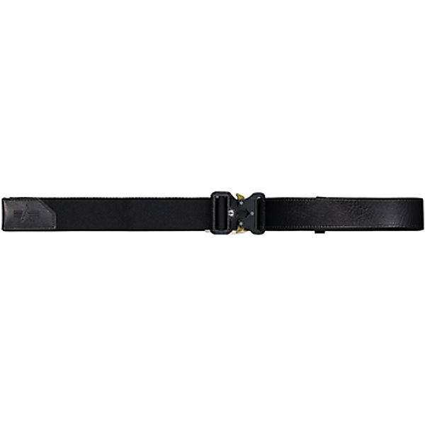 Alpha Industries  Gürtel Utility Leather Belt - black/black günstig online kaufen