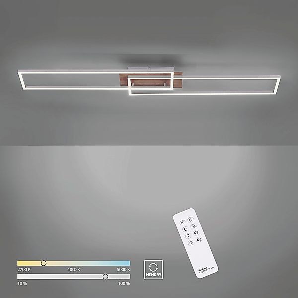 JUST LIGHT LED Deckenleuchte »IVEN«, 2 flammig, Leuchtmittel LED-Board   LE günstig online kaufen