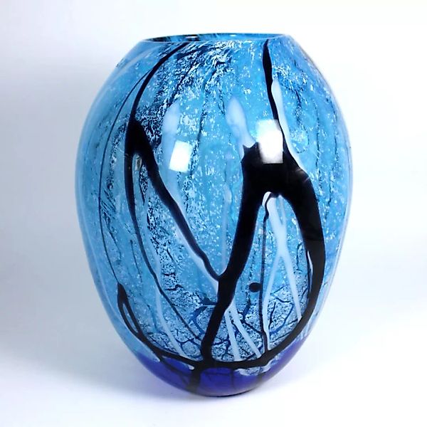 Glasvase Blue Ocean Murano 31cm günstig online kaufen