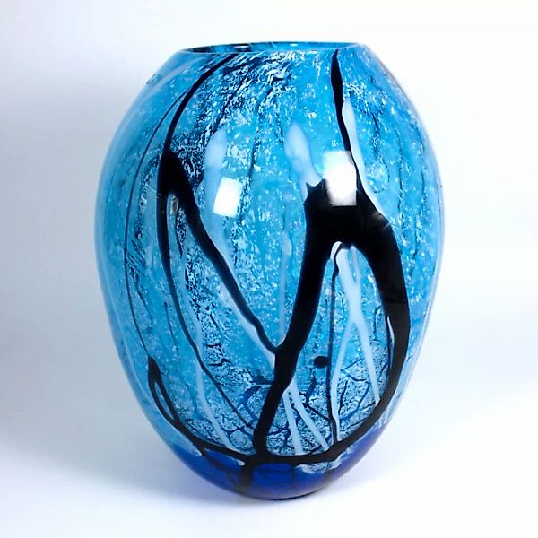 Glasvase Blue Ocean Murano 31cm günstig online kaufen