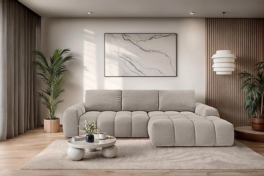 OTTO home Ecksofa »AZITA klein optionale Schlafsofa mit Bettkasten, B/T/H: günstig online kaufen