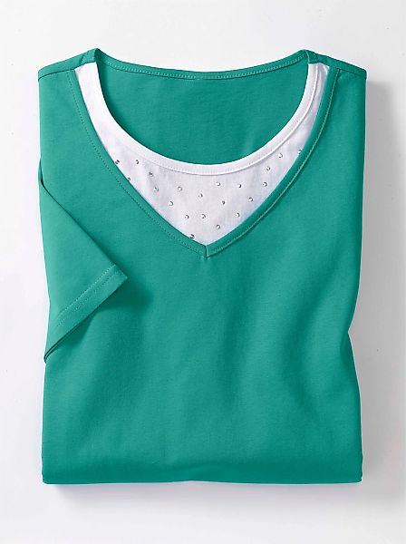 Classic Basics Kurzarmshirt "2-in-1-Shirt", (1 tlg.) günstig online kaufen