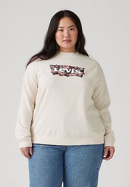 Levi's® Plus Sweatshirt PL GR EVERYDAY CREW mit Batwing-Logo mit Rosenprint günstig online kaufen