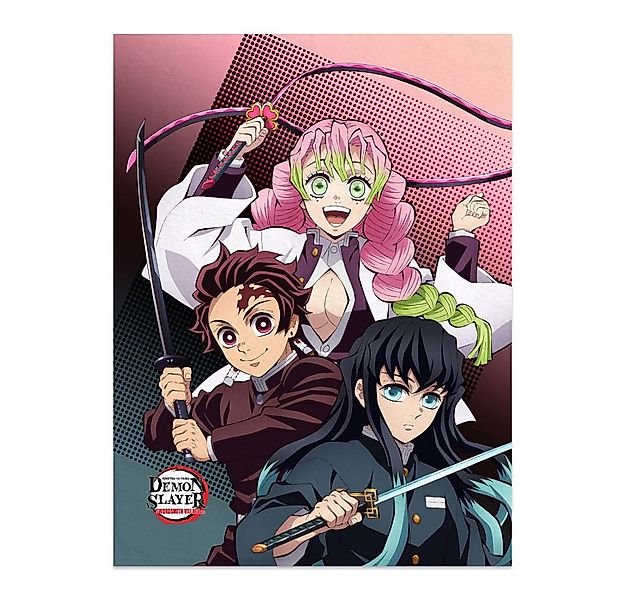 Wohndecke Demon Slayer: Kimetsu no Yaiba Decke Tanjiro, Mitsuri, Muichiro 1 günstig online kaufen
