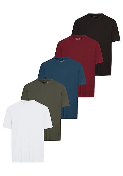 Man's World Rundhalsshirt (5er-Pack) Kurzarm, Regular Fit, unifarben, Rundh günstig online kaufen