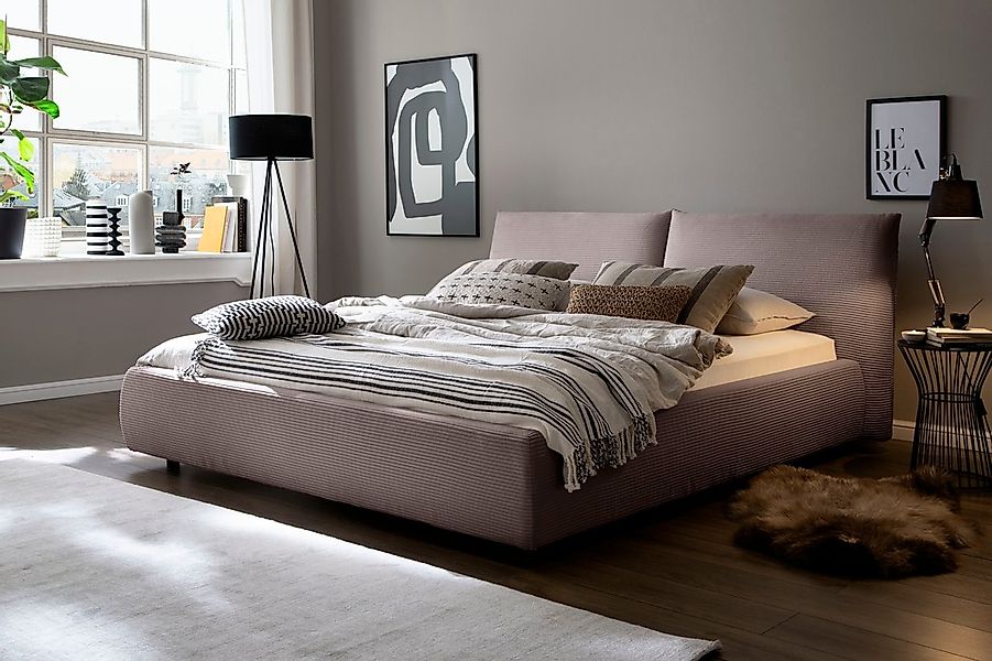 Home affaire Polsterbett "Priora in 4 Breiten bis 200cm" auch in NaturLEDER günstig online kaufen
