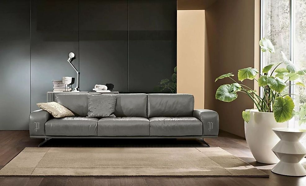 JVmoebel Sofa Sofa 3 Sitz Luxus Möbel Wohnzimmer Leder Couch Dreisitzer Gra günstig online kaufen