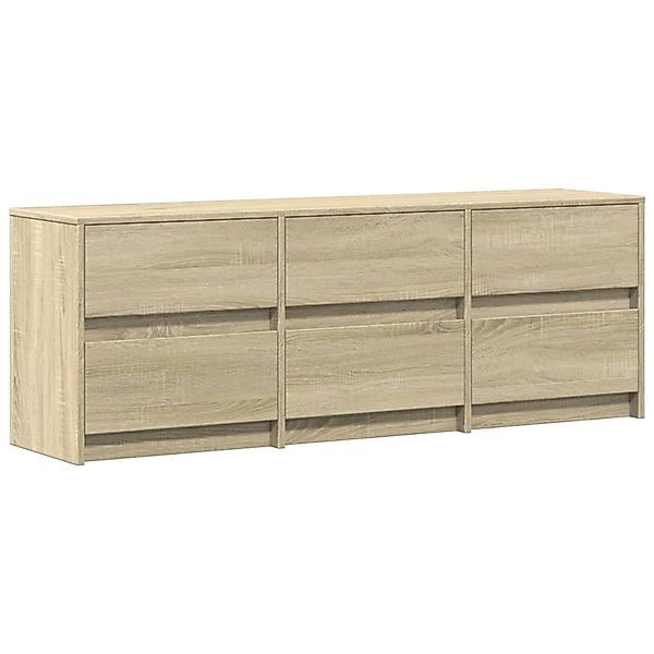 vidaXL TV-Schrank mit LED-Beleuchtung Sonoma-Eiche 140x34x50 cm 3307921 günstig online kaufen