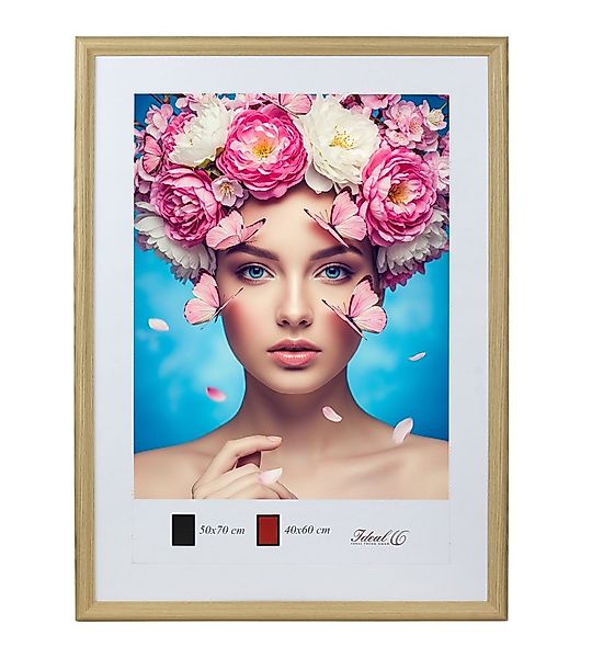 IDEAL TREND Bilderrahmen Holzrahmen mit Kunststoffglas günstig online kaufen