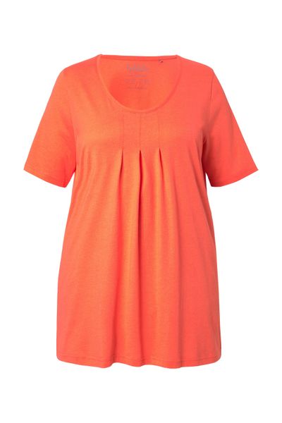 Ulla Popken T-Shirt T-Shirt Zierfalten A-Linie günstig online kaufen